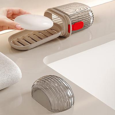 Portable Soap Dish Sealed Storage Box Waterproof Travel Home Bathroom Soap Box Camping Portable Storage Soap Box