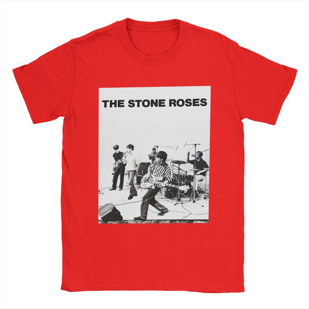 Casual The Stone Roses T-Shirt Men Round Neck Cotton T Shirt Short Sleeve Tee Shirt 4XL 5XL 6XL Clothing
