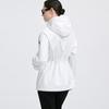 GIOVANNI VALENTINO Women's Hooded Mid-Length Windbreaker