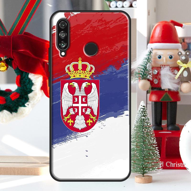 Flag of Serbia Serbian For Huawei Nova 7i 8i 11i 12i 12s Y73 Y70 Y90 Y60 Y72 Y61 Y91 9 10 SE P30 Pro P40 Lite Case