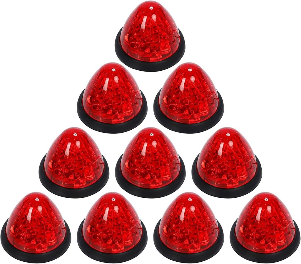 Ken R Side Marker Lights for and Trucks with High 16 Set x x 7 for the Late Model Land Cruiser Prado and Buses, Trucks, Diamond-Cut Lenses,