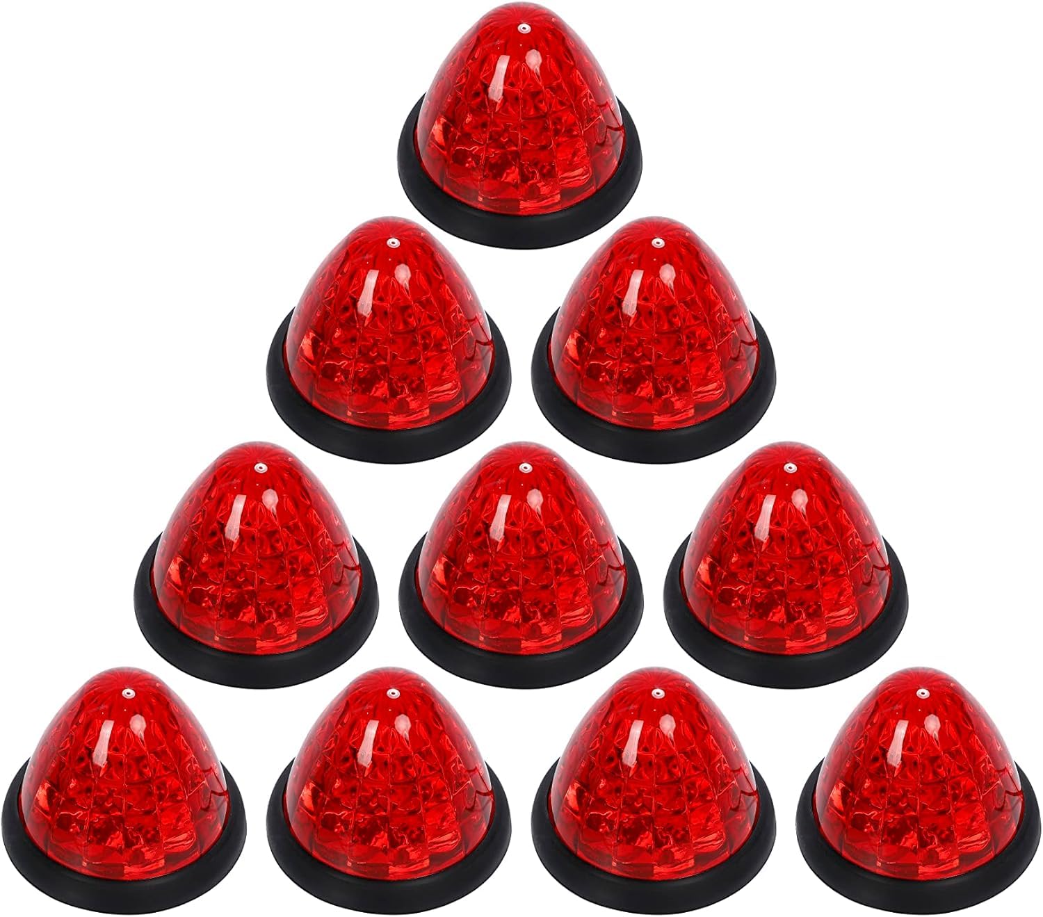 

Ken R Side Marker Lights for and Trucks with High 16 Set x x 7 for the Late Model Land Cruiser Prado and Buses, Trucks, Diamond-Cut Lenses,