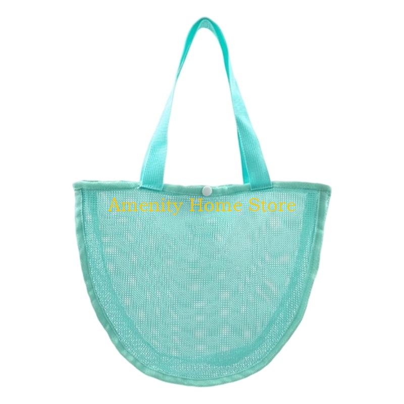 

F26C Multipurpose Polyester Toy Storage Bag for Family Trip Beach Outings Water Resistant Carryall зелений