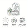 1pc German Heart-Shaped Acrylic Sign Table Decor, 'When Tomorrow Begins Without Me, And I'm Not Here To See It, ' Desktop Decoration  