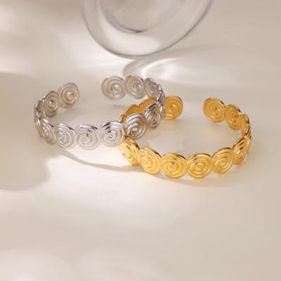 Geometrisches rundes Spiralarmband Schmuck Damen leichter Luxus High-End-Sinn Mode Nische Temperament Schmuck
