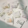 Basic Pearl Cubic Earrings Set of 6 Simple