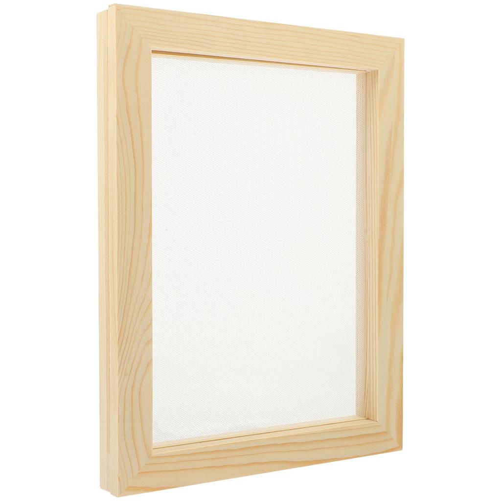 Holz-Papierherstellungsrahmen DIY Bastelform Siebmaschen-Werkzeug Handgemachtes Papier-Set Pädagogisches Umweltwissenschafts-Set
