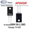 500V 5A N-Channel 5N50 MOSFET TO-220F Plastic Package Transistor Tube AP5N50F