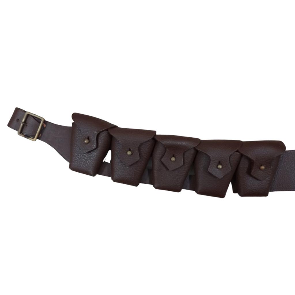 Great Britain P-1903 Leather Five Pocket Bandolier (Pebble Leather) 4G-ZUG3-JIBA