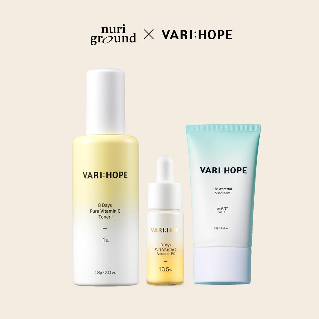 

[Beauty Box] 8-дневный стартовый пакет с чистым витамином С (Тонер 100г + Ампула 15г + Крем солнцезащитный 50г)