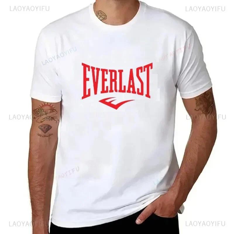 

Harajuku New Style Classic Everlast Logo Font Graphic Slim T Shirts Cool Summer Short Sleeve O-neck Streetwear Male Tee Tshirt#Color S