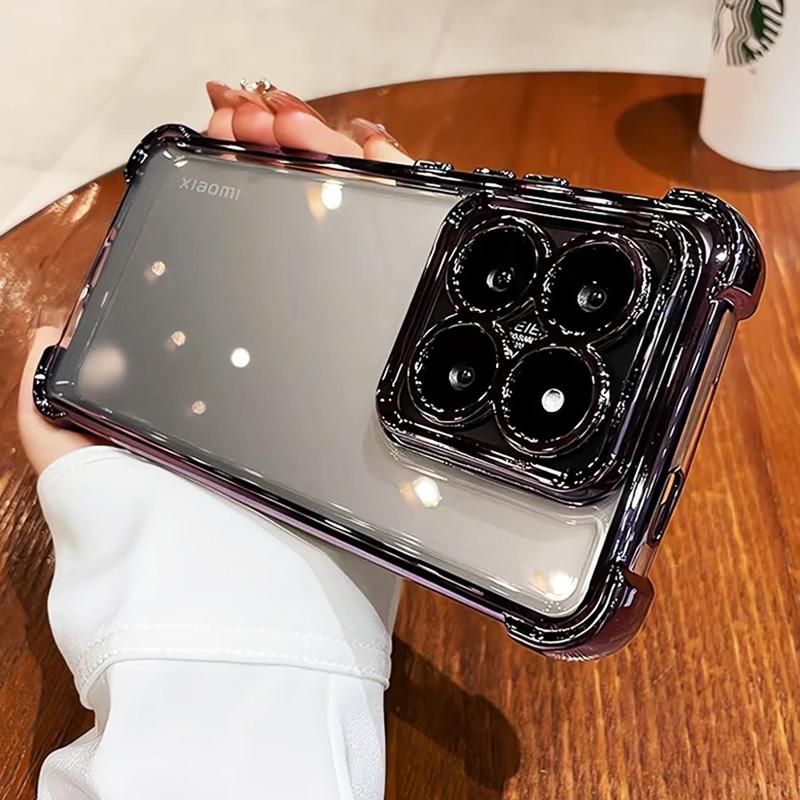 Case For Motorola Moto Edge 60 Edge60 Edge 50 Fusion Pro Neo Back Cover Electroplated Transparent Silicone Shockproof Bumper