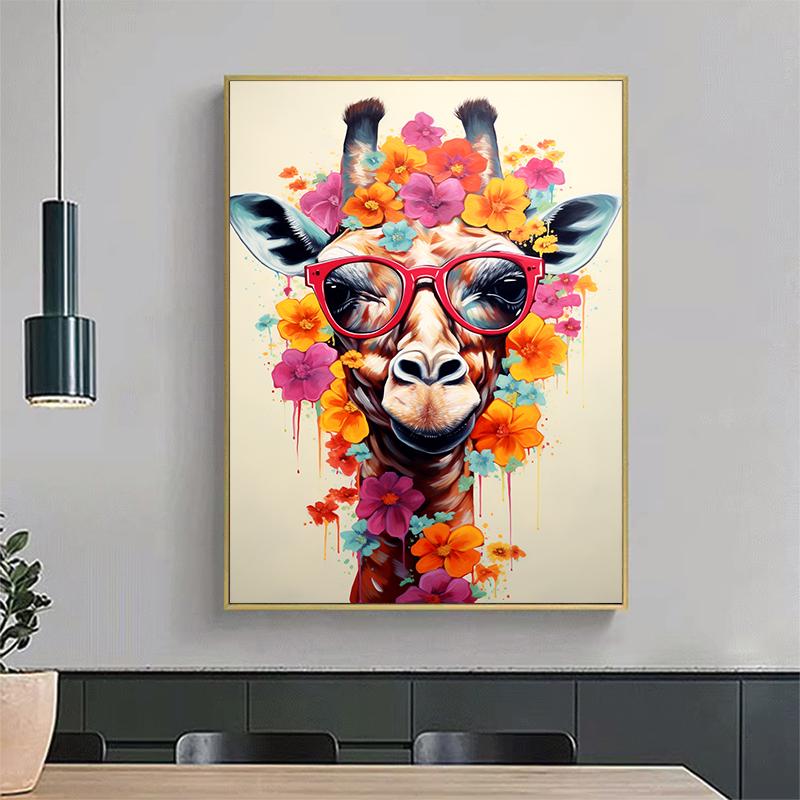 5d DIY Diamond Painting Cross Stitch Animal Giraffe Handicrafts Diamond Embroidery Mosaic Flowers Home Decor