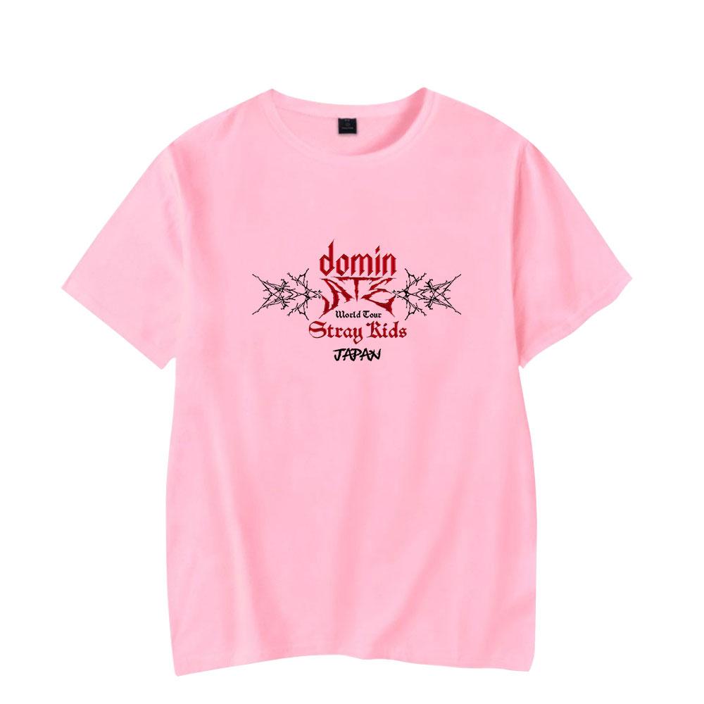Dámská Pánská Trička StrayKids Potisk Písmen Letní Ležérní Dámské Pánské Oblečení Módní Trička