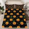Halloween Theme Pattern Mattress Four-piece Bedding Set Bedroom Dormitory Bedding Decoration