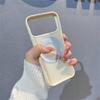 For iPhone 17 Pro Liquid Silicone Case PC Aluminium Alloy Magnetic Phone Back Cover with Kickastand Compatible with MagSafe
