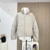 Xinxing Vintage Style Women's Oversized 90% White Duck Down Puffer Jacket - Short, Warm, and Versatile for Winter