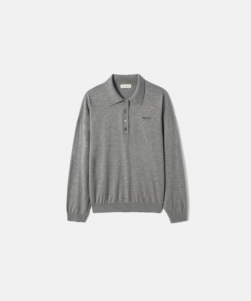 Poyueoaijeuonli Aube Soft Collar Knit (Gray)