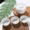 Disposable Portable Teapot pure colour Travel Tea Set Chinese Tea Set Kung Fu Tea Set  office
