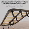 Metal Ribbed Bed Legs Black Adjustable Support Bracket Load Bearing Fixer Booster Ribbed Frame
