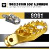 For Suzuki DRZ400S 2000-2024 DRZ400SM 2005-2024 DR-Z 400S DR-Z 400SM Forged Foot Pegs & Folding Brake Pedal Tip Extension Plate