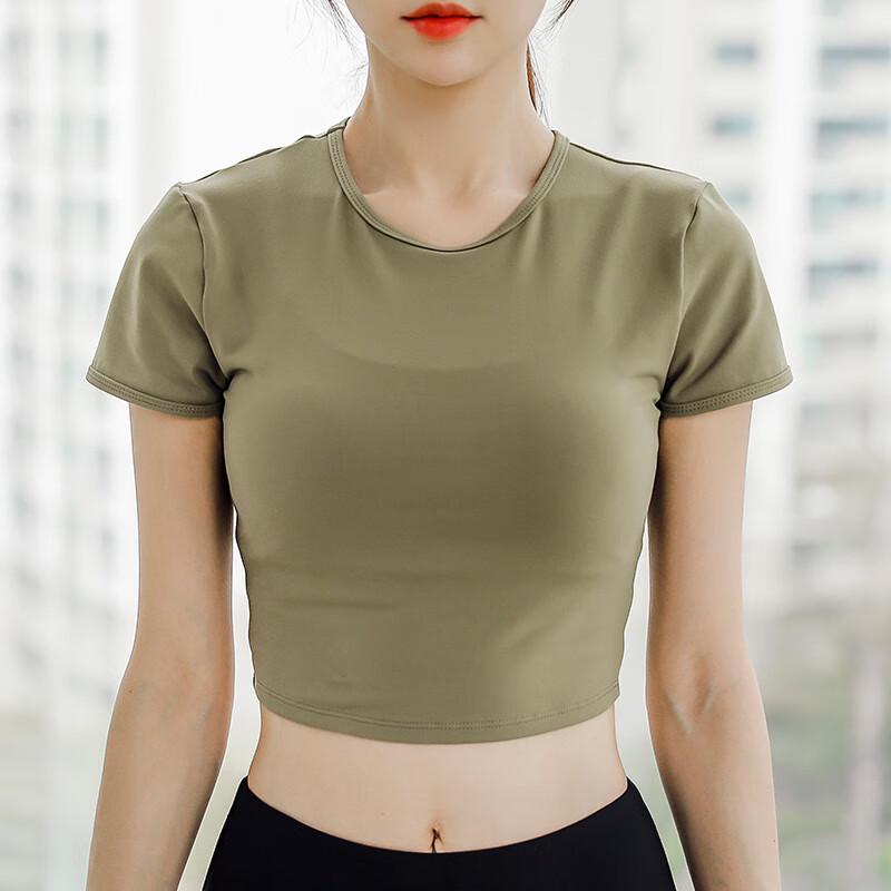 KAIQIAN Women s Slimming Short Sleeve Yoga & Pilates Top XL