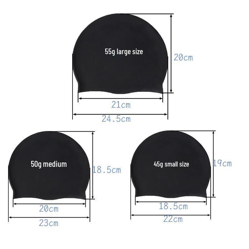 Waterproof Silicone Swim Cap - Tear-Resistant, Anti-Chlorine, Comfortable Fit, Gentle on Hair
