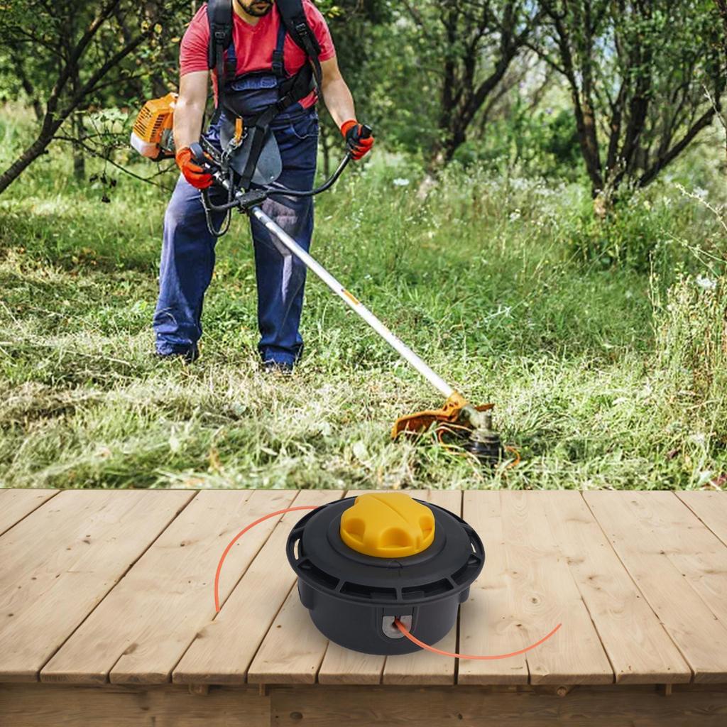 Grass Trimmer Trimmer Head 120950010 2.4mm Round Line 308923013 ABS Accessories Black M10*1.25 LHF Thread Pitch