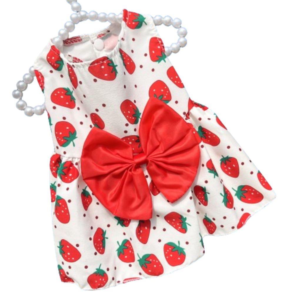 Cute Cat Dog Dress XS-XXL Pet Skirt Breathable Puppy Princess Skirt  Spring Summer