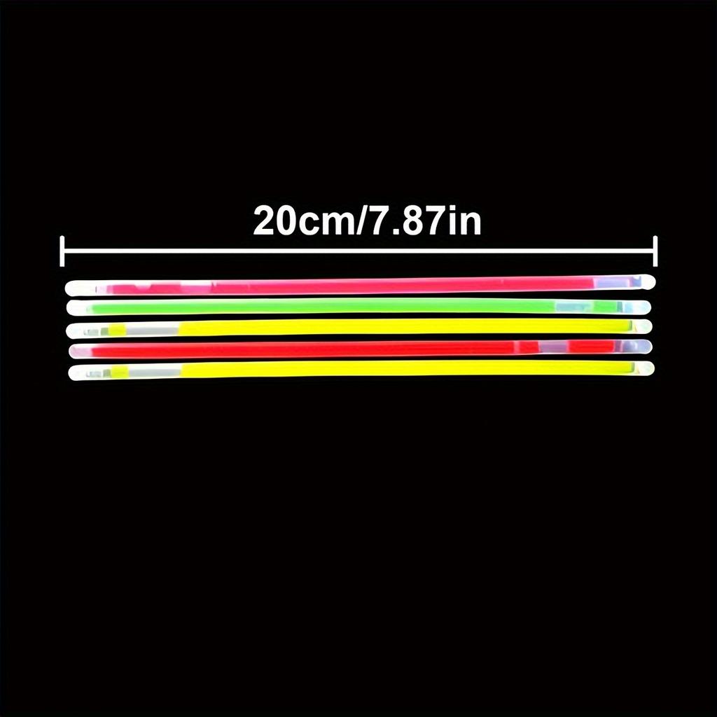 60Pcs 8 Inch Multicolor Glow Sticks Bulk, Glow-in-the-Dark Neon Light Sticks for Necklaces, Bracelets & Glasses, ZSY