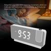 Projection Alarm Clock Time Date Temperature Display 180 Degree Wide Angle HD LED Screen Projectable Clock for Home