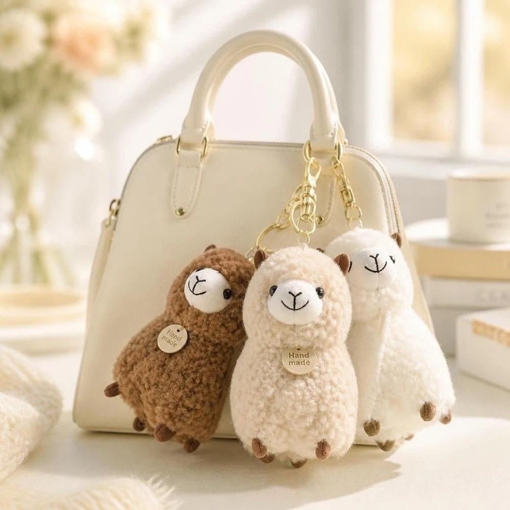 Cartoon Animals Plush Toy Lovely Plush Keychain Curly Stuffed Animal  Holiday Gift