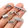 30 Stück Antik Silber Plated Vintage Bar Rechteckig Retro Verbinder Anhänger Anhänger DIY Halskette Schmuckzubehör Zubehör