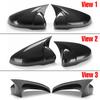 Rhyming Wing Mirror Cover Rearview Mirror Caps Case OX Horn Style Fit For VW Golf MK6 GTI GTD R 2009 - 2013 Car
