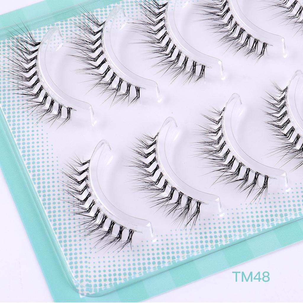 Transparent Terrier 5 Packs L-Shaped False Eyelashes Natural Comic Barbie Eyelashes Little Demon Eyelashes