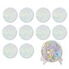 YINKE Button Badge Keychain Fits PVC 10 Protects and Stores Button Badges Covers, Type, 58mm, Laser-Crushed Material, Pieces,