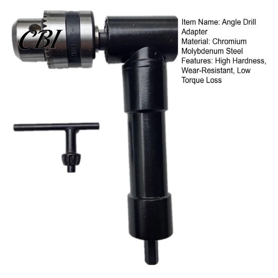 Electric Drill Steering Device 90 Degree Right Angle Attachment, Corner Adapter with 0.8-10mm 3-Jaw Chuck, Compatible Most Bits Automotive Interior