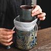 Tea Cup Storage Hand-held Cloth Bag Owner's Single Cup Silk Storage Bags Cotton Drawstring Protective Bag with Added Drawstring