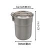 ZISIZ Stainless Steel Portable Camping Mug with Folding Handle