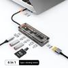Transparent 10 In 1 Type C Docking Station USB Hub Adapter for Laptop PC MacBook