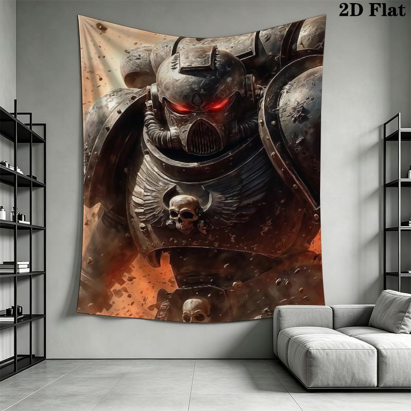 Warhammer 40K Wall Tapestry Aesthetic Wall Hanging Printed Fabric Blanket Decorative Tapestries for Bedroom Living Room Home Decor