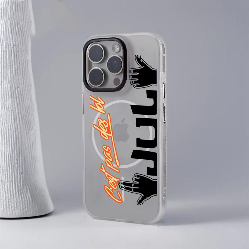 

Rapper Gesture Magnetic Phone Case for iPhone 17 Pro Max/16 Pro Max/15 Plus - Hot Seller iPhone 13 Pro