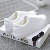 Spring and Autumn New Flat Baseplate Shoes Student Breathable Single Shoes Casual White Shoes