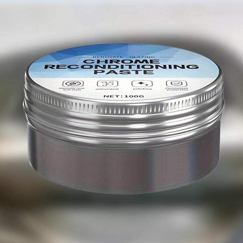 

Rust Remover for Metal 100g Chrome Reconditioning Paste Tarnish Remover Stainless Steel Scratch Remover Scratch Polishing Wax 100g