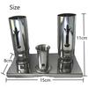 This Durable, Durable, Stainless Steel Incense and Candle Holder Set Is Perfect for Graveside or Graveside Use. It's a Must-have for Any Graveyard, an