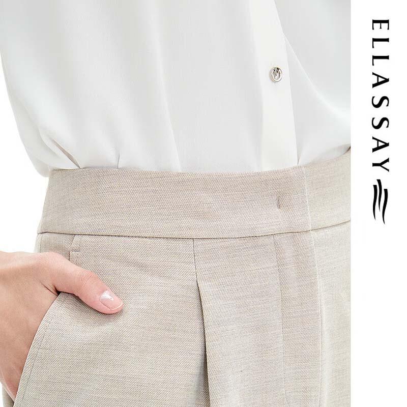 ELLASSAY Women's Refined TR Cropped Suit Pants