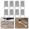 8pcs Chair Furniture Foot Pad Gliders 25mm For Protecting Floors Reducing Noise Wool Felt Furniture Foot Protective Pad