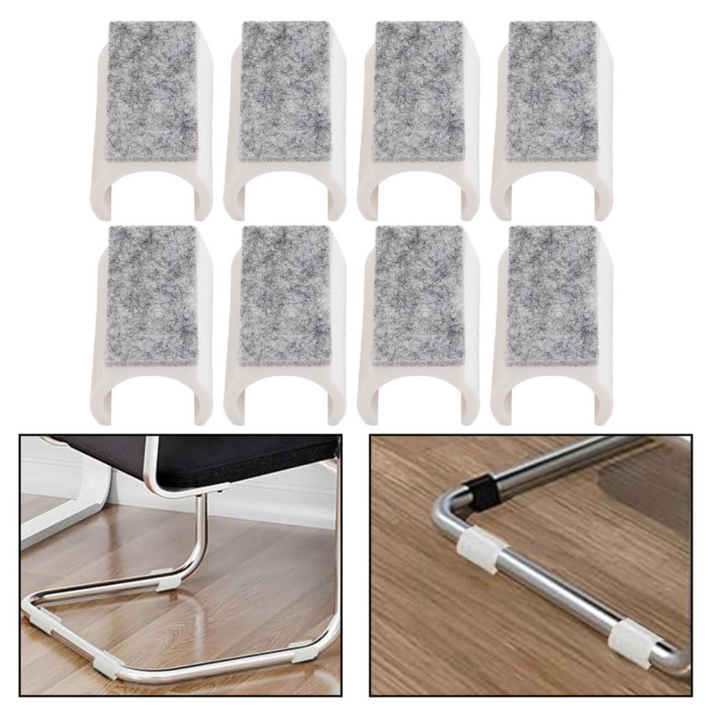 8pcs Chair Furniture Foot Pad Gliders 25mm For Protecting Floors Reducing Noise Wool Felt Furniture Foot Protective Pad
