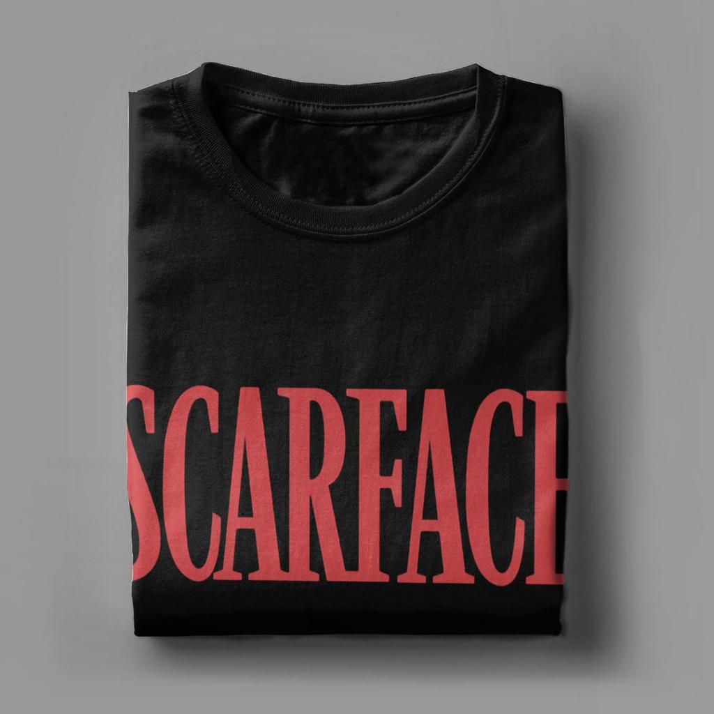 Herr Scarface Logotyp T-shirt 100% Bomull Kläder Vintage Kortärmad Rundhalsad T-shirt Nyinkommen T-shirts