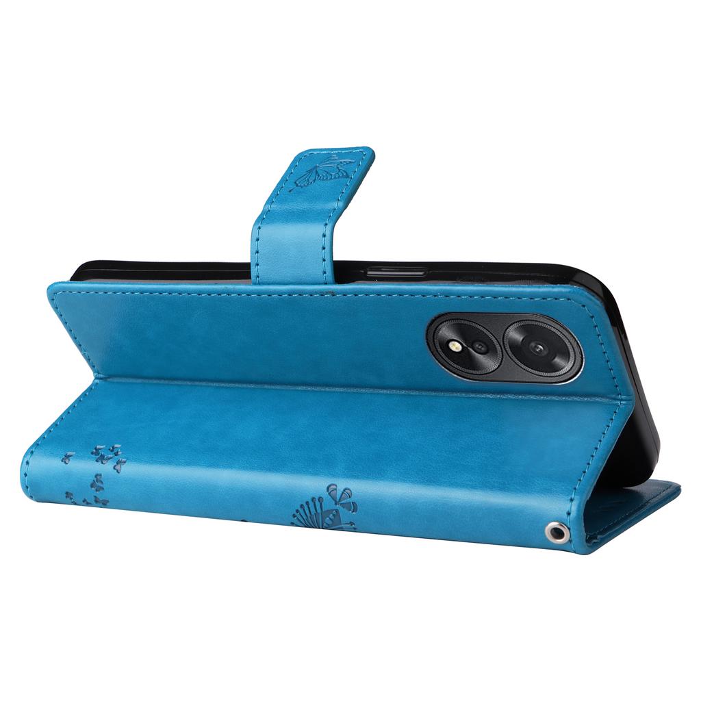 Emboss Cat Tree Cards Solt Wallet Case For OPPO A58 A38 A78 A98 A36 A76 A17 A96 A77 Realme 10 11 8i 9 Pro Plus C33 C53 5G Cover